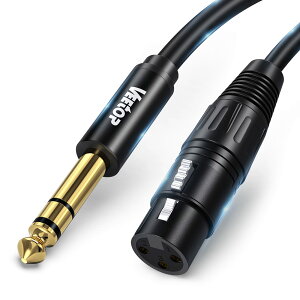yz6.35mm to xlrP[u Veetop XLR X6.35mm (1/4C`) IXTRSP[u 41C`WbN TRSoX to XLR}CNP[u Xs[J[AXe[WADJAX^WIEI[fBIE