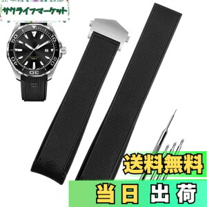 �y���������z[HEYOZURY] TAG HEUER �x���g ���o�[ ���v�o���h 22mm �V���R�� �_�炩�� �r���v�x���g �r���v�o���h D�o�b�N���� �r���v�o���h TAG HEUER (�^�O�z�C���[) �Ή� �����t�������x���g�H��t