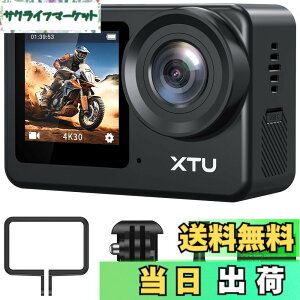 �y���������zXTU S6 �A�N�V�����J���� 4K 20MP�yAmbarella H22 CPU&SONY IMX386 �Z���T�[�z�A�N�V�����J�� SuperSmooth��Ԃ�␳4.0 �X�|�[�c�J���� �O���}�C�N�Ή� �c�����B�e WiFi���� �������� HDMI�o�� 8�{