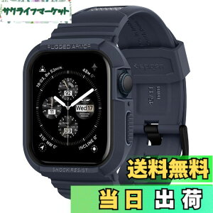 �y���������zSpigen Apple Watch 45mm 44mm ��̌^ �o���h �P�[�X�yApple Watch SE3/9/8/7/SE2/SE/6/5/4 �Ή��z�ϏՌ� PC TPU ��d�\�� �X�|�[�c�o���h ���� �Ռ��z�� �ϋv�� ���h�~ ���M�b�h�E�A�[�}�[�E�v�� ACS0