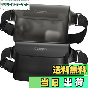 �y���������zSpigen ���S�h�� �E�G�X�g�|�[�` 2���Z�b�g ���� IPX8�F�� �C �v�[�� �� ���s �A�E�g�h�A �X�}�z���[�\ �O�d�`���b�N �x���N�� PVC ��e�� �h���o�b�O A620 AMP04531 (�u���b�N)