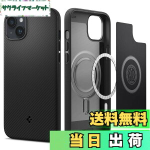 �y���������zSpigen iPhone14Plus �P�[�X Magsafe�Ή� �}�O�l�b�g���� TPU ���C�����X�[�d�Ή� �ČRMIL�K�i�擾 �ϏՌ� ���菝�h�~ �}�O�E�A�[�}�[ �}�O�t�B�b�g ACS04918 (�}�b�g�E�u���b�N)