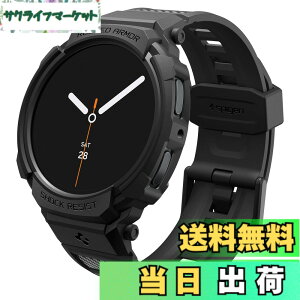 �y���������zSpigen Galaxy Watch 8 44mm ��̌^�P�[�X �X�|�[�c �o���h ��d�Œ� ���� �Ռ��z�� ���h�~ �ϏՌ� �ی�J�o�[ �X�g���b�v �M�����N�V�[�E�H�b�`�p ���M�b�h�E�A�[�}�[�E�v�� ACS10007 (�}
