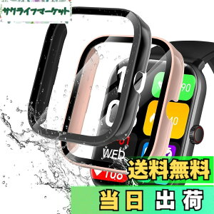 �y���������zredmi watch6 �P�[�X �F�F�u���b�N+�s���N�A�T�C�Y�FVialove KW105-G01(�u���b�N+�s���N)
