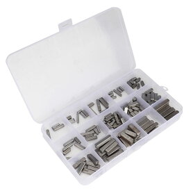 【送料無料】プーリーキー, ラウンドエンドフェザーキー平行ドライブシャフトキーセット、140個3mm 4mm 5mm 6mmキーストック詰め合わせ、ファスナー機械工業用締結接続