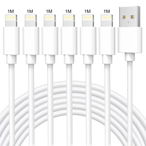 �y���������ziPhone �[�d�P�[�u�� 6�{�Z�b�g1M*6 �������C�g�j���O�P�[�u�� �}���[�d �A�C�t�H���[�d Lightning�P�[�u�� �f���h�~ ���ϋv �f���h�~ iPhone12 11 8 7 6 SE �[�d�P�[�u�� iPhone Max XR XS Airpods