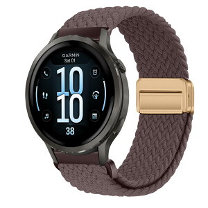 �y���������z[KeeFos] 18mm �o���h Garmin(�K�[�~��) Venu 4 41mm/Venu 3S 41mm/2S/Forerunner 265S/255S/255S Music/Vivoactive 4S 40mm/Vivomove 3S 39mm/Active S/Move 3S �Ή� �����o���h �i�C���� �ґg �ւ��x���g ���C�o�b�N���t