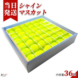 [送料無料][最強配送][あす楽] 美味いとこどり シャインマスカット 36粒 ギフト 地域厳選 高糖度平均20度超え ※ 野菜ソムリエが選別 ※
