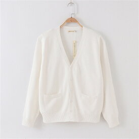カーディガン スクールカーディガン スクール Vネック オフィス 制服 カーディガン レディース 春 高校生 学生服 ニット コットン 100％ ユニフォーム コスチューム 男女兼用 制服 学生服 女の子 スーツ 卒業式 女子高生制服 JK制服 コスプレ 衣装 送料無料
