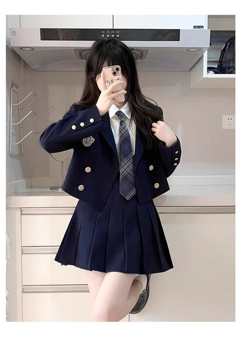 楽天市場】制服 ブレザー 4点セット 女の子 学生服 ジャケット 