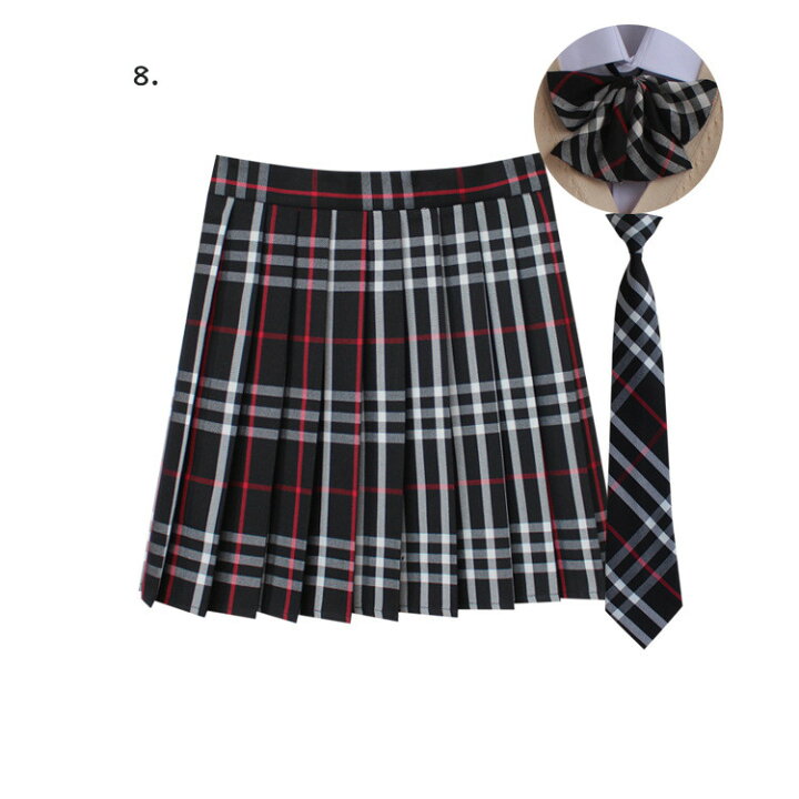 楽天市場】3点セット スカート ネクタイ ボウタイ 制服 スカート  