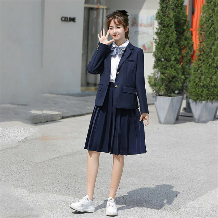 楽天市場】制服 リボン ブレザー スカート 女子高生 セット JK 学生  