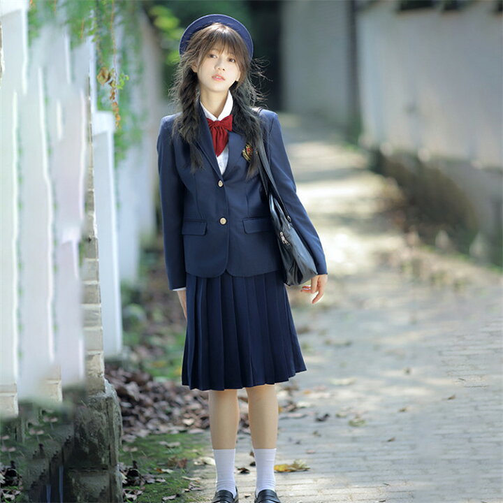 楽天市場】制服 リボン ブレザー スカート 女子高生 セット JK 学生  