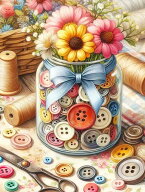ダイヤモンドアート キット 四角ビーズ Sewing Time 洋裁の時間 ダイアモンドアート ABビーズ スクエア …