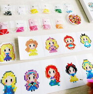 ダイヤモンドアート シール ステッカー 初心者 プリンセス 姫シール10枚セット ダイヤモンドペインティン…