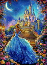 ダイヤモンドアート キット 30×40 舞踏会へ3 プリンセス シンデレラ 二日月 ダイアモンドアート 四角ビーズ 丸ビーズ…