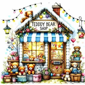 _ChA[g Lbg lpr[Y 40×40 X TEDDY BEAR SHOP efBxA ㋉  ABr[Y I[r[X ^ _CAhA[g _ChyCeBO XNGA r