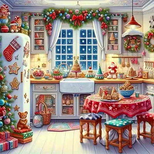 _ChA[g Lbg lpr[Y 40×40 Festive Christmas NX}X Lb` ㋉  ABr[Y I[r[X ^ _CAhA[g _ChyCeBO XNGA r[