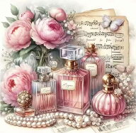 ダイヤモンドアート キット 四角ビーズ ABビーズ 真珠とパフューム 香水 花 芍薬 スクエアビーズ ダイア…