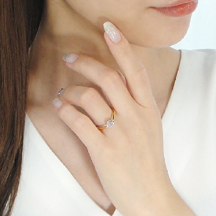 楽天市場】K18YG 一粒 ダイヤモンド リング【0.8ct】【送料無料 