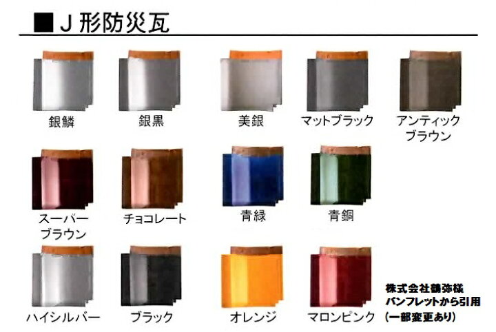 楽天市場】屋根瓦 桟瓦 地瓦 平瓦 53A 修理 瓦 陶器 平 J形 J型 