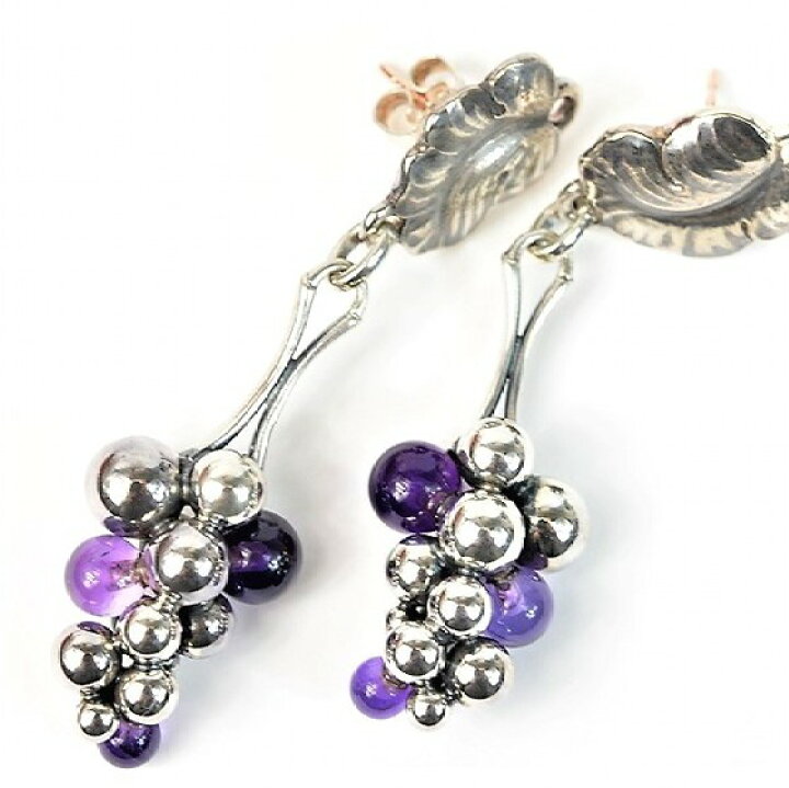 楽天市場】ジョージジェンセン ムーンライトグレープ ピアス 【美品  