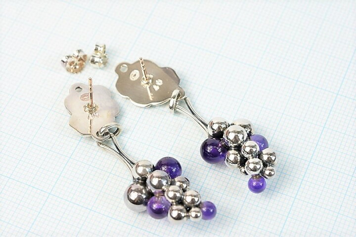 楽天市場】ジョージジェンセン ムーンライトグレープ ピアス 【美品 