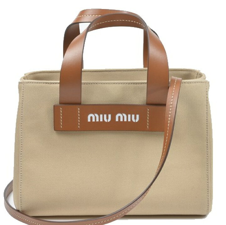 楽天市場】ミュウミュウ カナパ キャンバス 2WAY バッグ【新品 