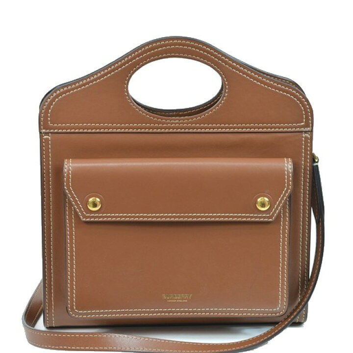 楽天市場】【美品】バーバリー BURBERRY ツートン ミニ ポケットバッグ 