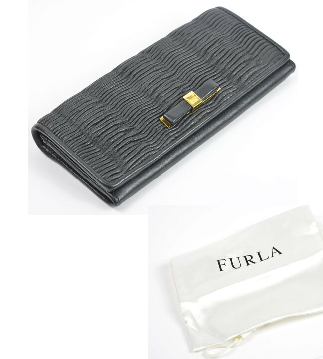 楽天市場】フルラ FURLA 財布 二つ折り長財布 リボン【中古】 : サクラ 