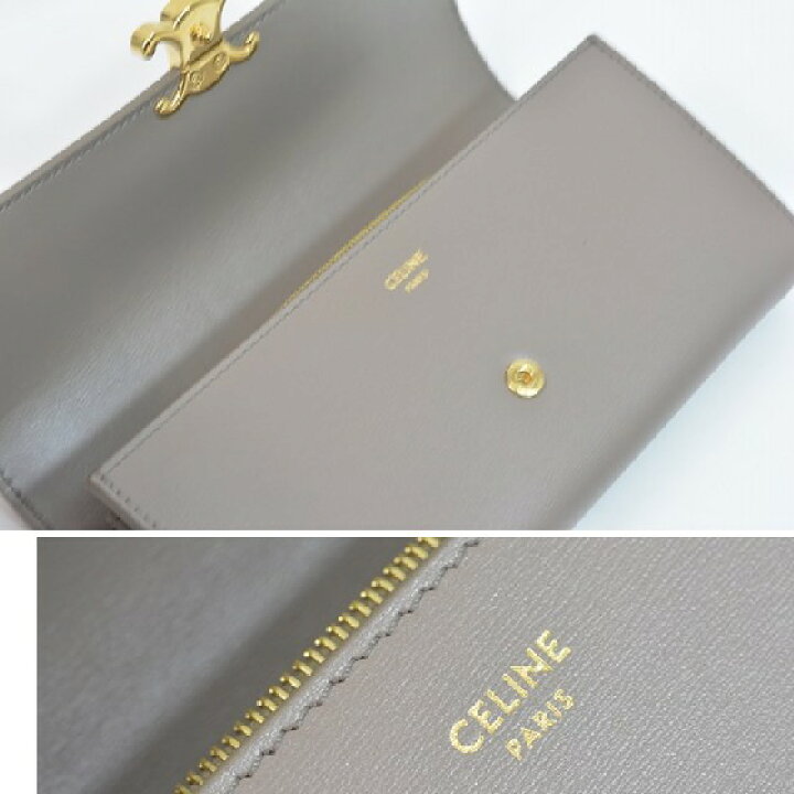 楽天市場】【新品同様】セリーヌ 財布 ラージトリオンフウォレット 