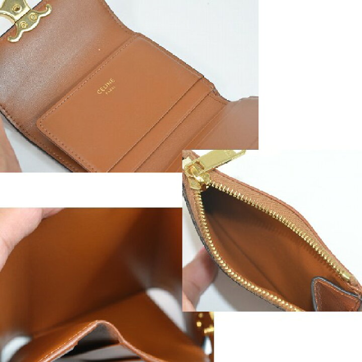 楽天市場】【新品同様】セリーヌ CELINE コイン入れ付き コンパクト  