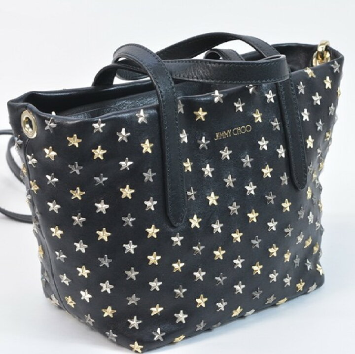 楽天市場】【美品】ジミー チュウ バッグ ミニサラ スタースタッズ 