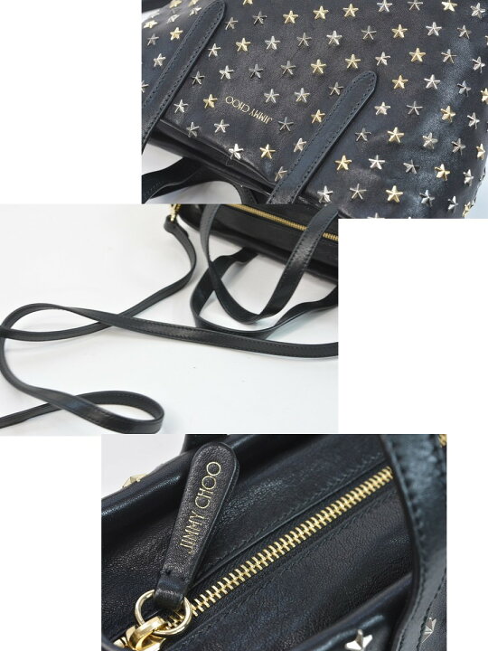 楽天市場】【美品】ジミー チュウ バッグ ミニサラ スタースタッズ  