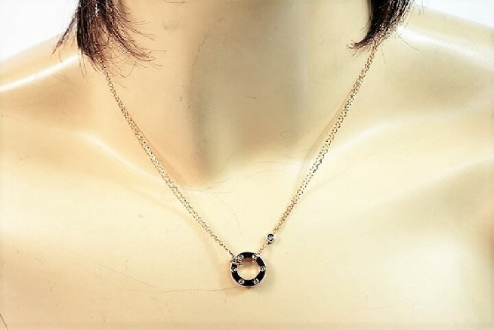 楽天市場】【美品】カルティエ LOVE サークル ダイヤモンド ネックレス 