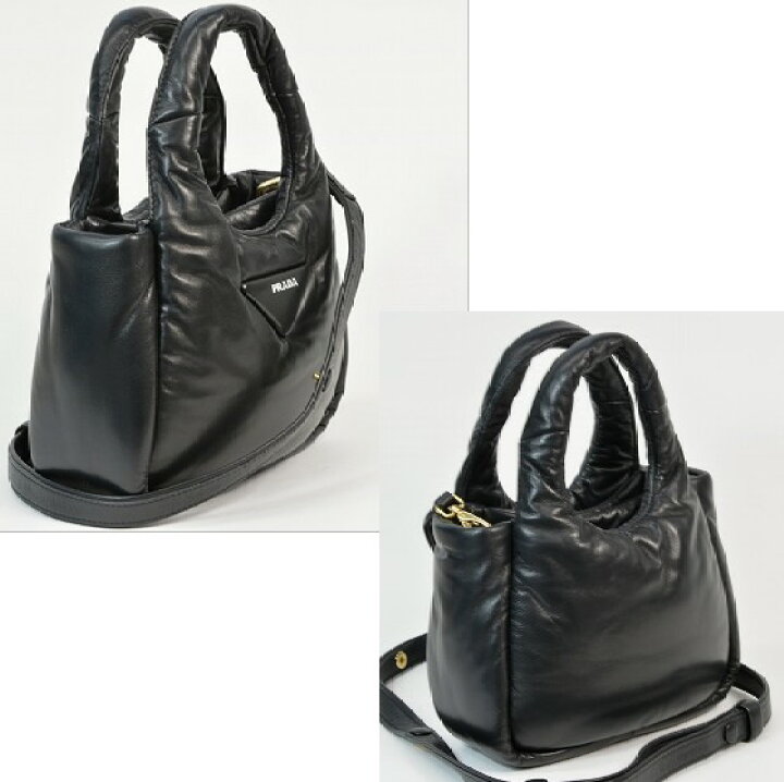 楽天市場】【新品同様】プラダ 1BA359 ソフト パデッド ナッパレザー  