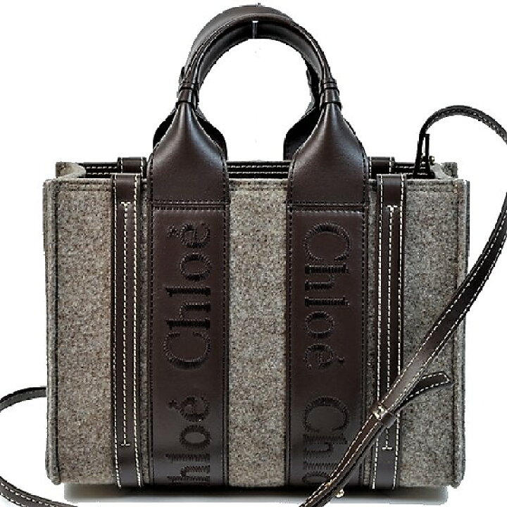 楽天市場】【美品】クロエ バッグ ウッディ スモール トートバッグ 