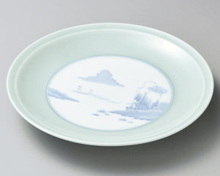 楽天市場】有田焼 青磁山水 15号 47cm 高台大皿 日本製 : 産地問屋の  