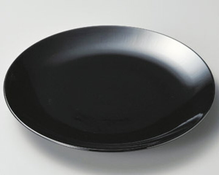 楽天市場】黒釉 12号皿 萬古大皿 37x4cm さしみ ふぐ刺し お惣菜の 