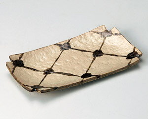 24cm スミ網 焼き物皿 24.5x13x3cm 日本製 焼魚 串もの 揚げ物 突き出しに