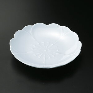 有田焼 15cm さくら (青磁)お取皿 15x2cm 日本製の逸品 可憐な 花形皿