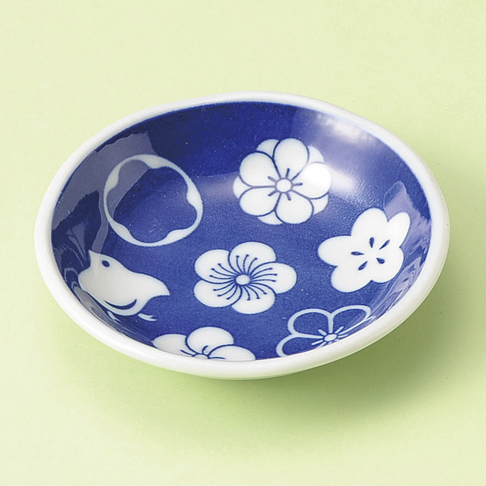 小皿 手塩皿が問屋価格で 10cm 藍染 プレゼントを選ぼう ちどり花 10ｘ2cm 日本製 丸皿 買い保障できる