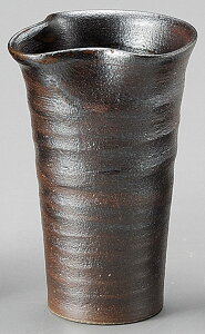 鉄砂片口 酒器 小7.7x7x11.2cm 約180cc 日本製日本酒 どぶろく 焼酎 吟醸酒をもっと愉しむ家呑み 晩酌はお気に入りの器で