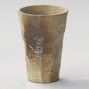 黄信楽 一口 ビールカップ 6.7x10cm 180cc 日本製 ひと口サイズの小さめフリーカップ ビアカップ