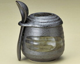 黒錆釉スプーン付むし茶碗日本製いつでもおいしい具だくさんの茶碗むし 温かい蒸し物 ヘルシーな蒸し料理おしゃれ 素敵 便利な蓋付碗
