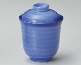 コバルト青 千段一口碗 ミニ蓋碗7.3cmx9cm 120cc日本製煮物碗 小碗 おしるこ 懐石蒸もの便利な蓋付碗