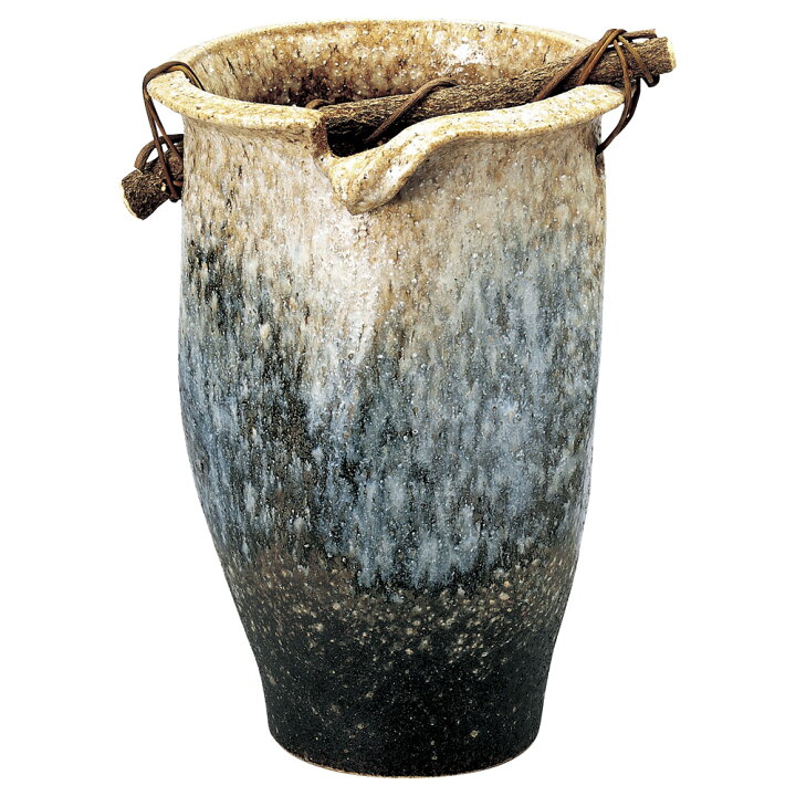 楽天市場】信楽 白窯手桶 50cm 傘立 33x30x50cm 日本製和風傘たて 