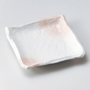 23cm 春霞 正角皿日本製 23x23x4cm 前菜 オードブル てんぷら 刺身 揚げ物 お惣菜の盛り合わせ 盛り付けを演出する便利な角皿