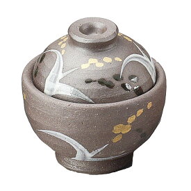 6cm 麦絵 どんぶり型蓋付珍味 6.1x6.3cm 日本製 和の小鉢 蓋物 蓋つき陶製容器