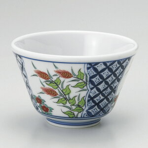 有田焼 麦牡丹 反仙茶 9.5x6cm 煎茶 緑茶 ほうじ茶 湯呑 汲出し碗 煎茶碗日本製